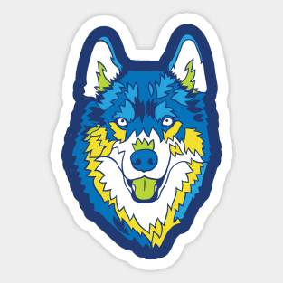 A Cool Husky Sticker